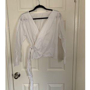 Uniqlo Cotton Wrap Top